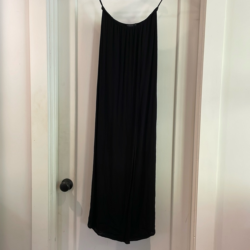 Indah Black strapless dress XS